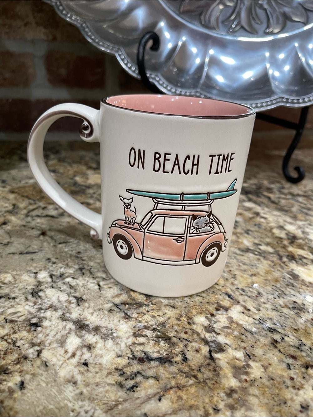 Spectrum Designz  Beach Bum ON BEACH TIME  coffee mug 16oz - Brand new!